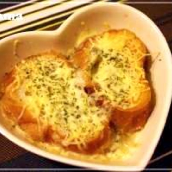 時短料理!簡単オニオンスープグラタン♬